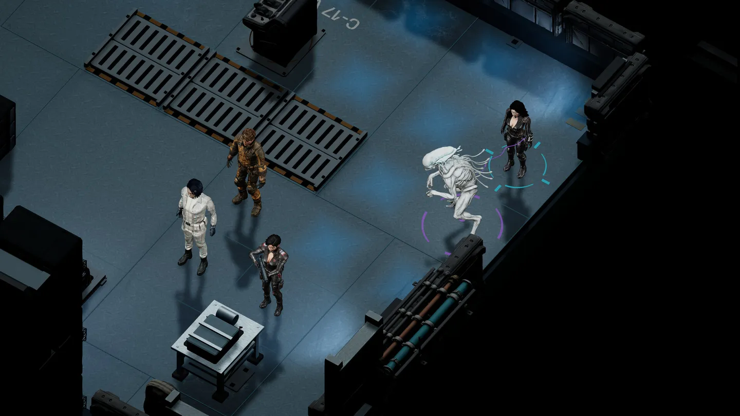 Specialist operatives exploring the NEREID quarantine station in STAROPHAGE